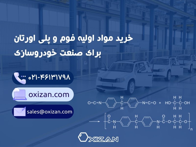خرید مواد اولیه پلی اورتان از شرکت اکسیزان
