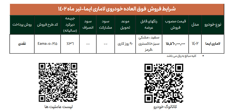 فروش لاماری ایما