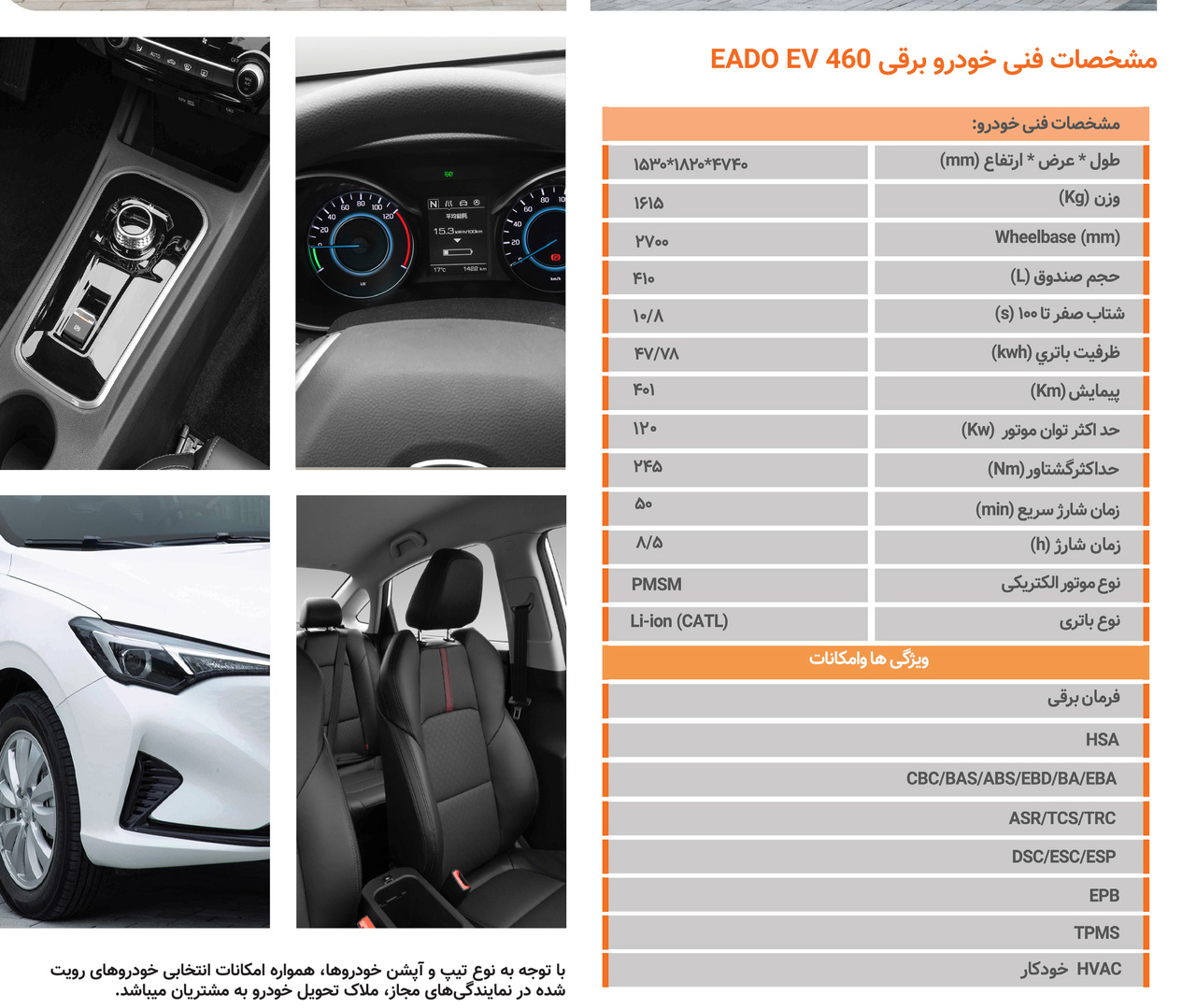 کاتالوگ چانگان ایدو برقی