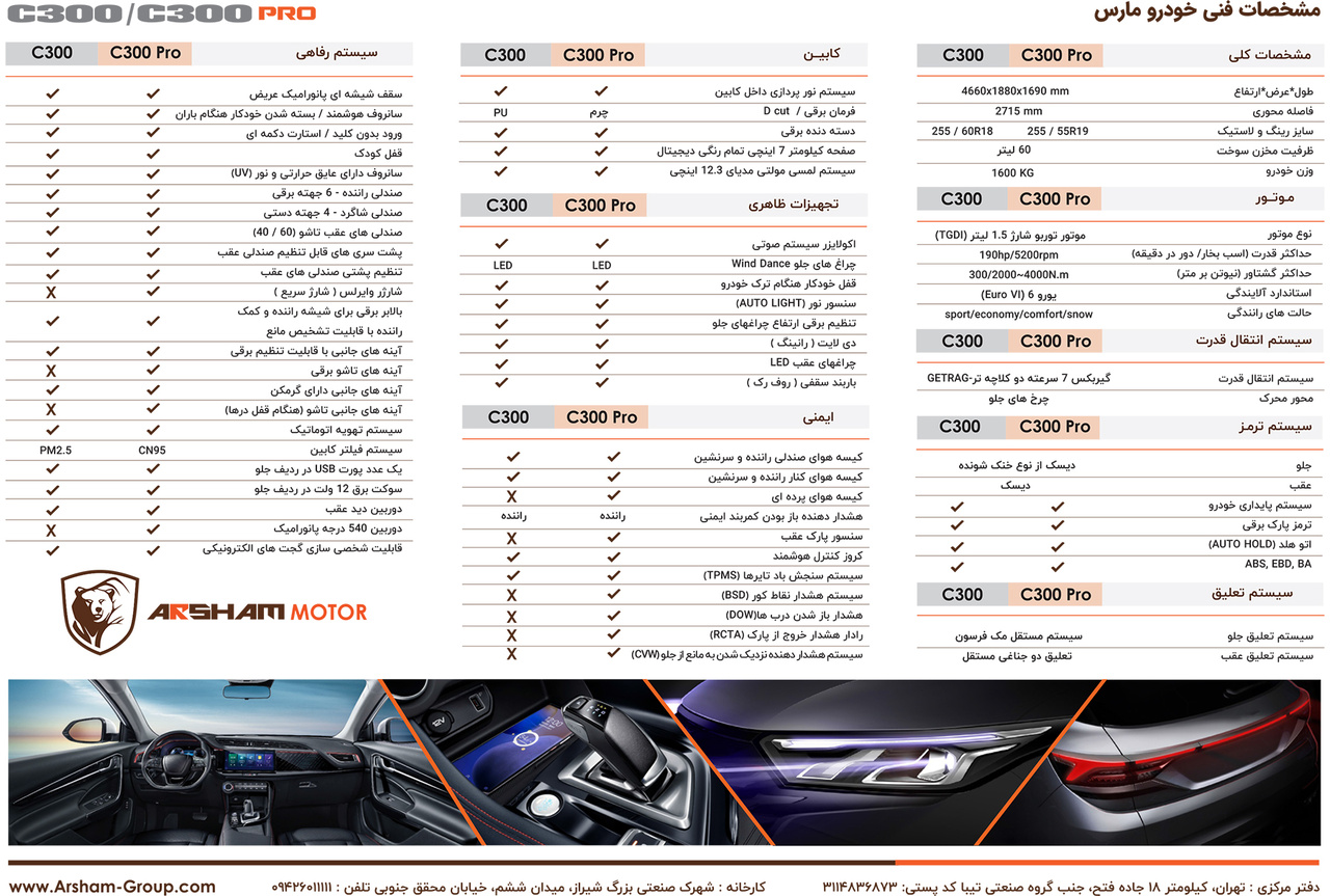 کاتالوگ خودرو مارس