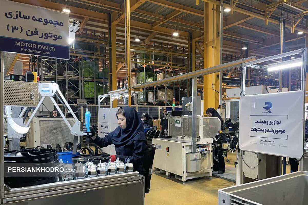 خطوط تولید موتورهای الکتریکی در هلدینگ رایزکو