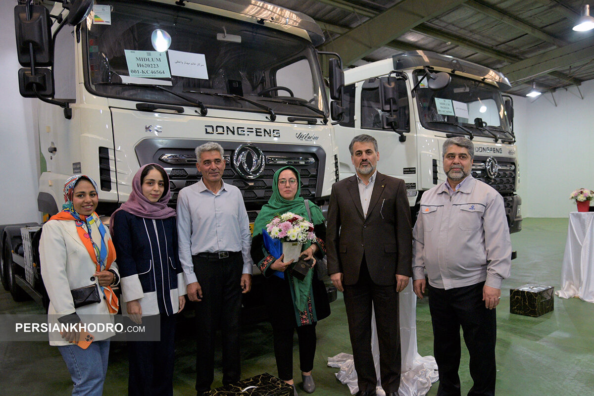 تحویل کامیون کمپرسی KC ۴۶۵