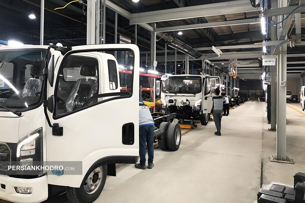خط تولید کامیونت آترا 6 تن
