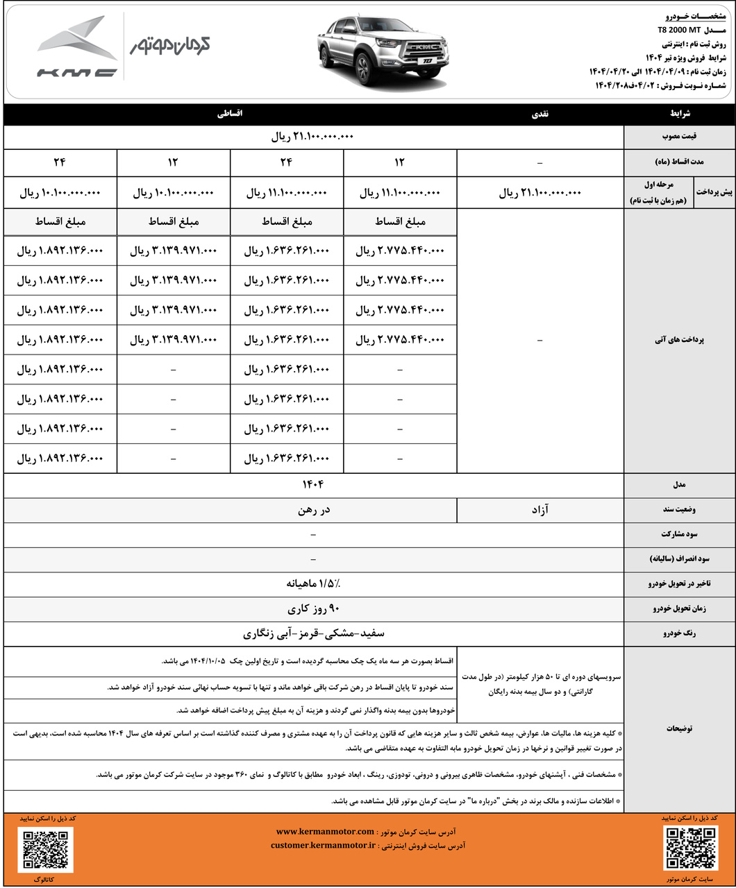 پیکاپ تی8