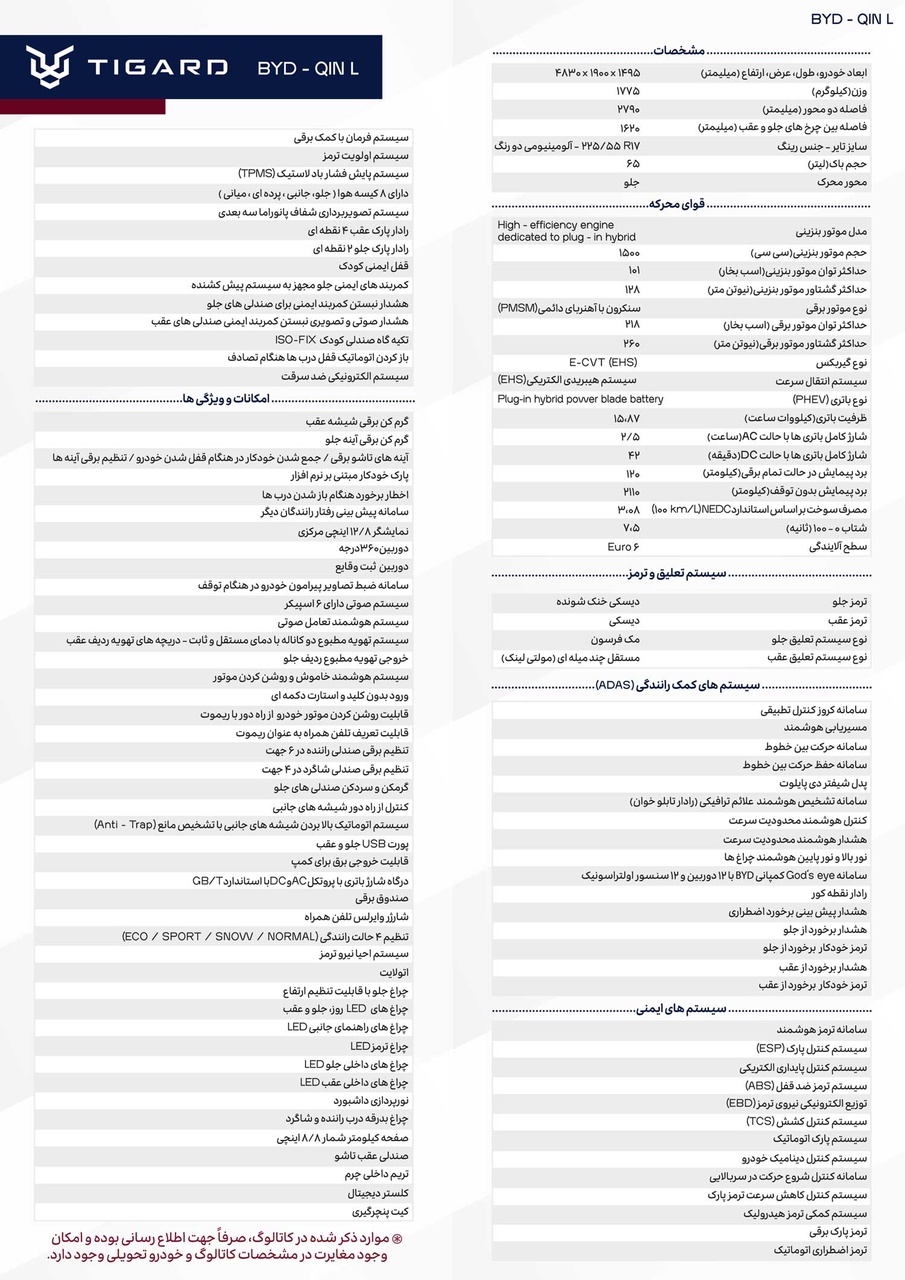 بی وای دی چین L