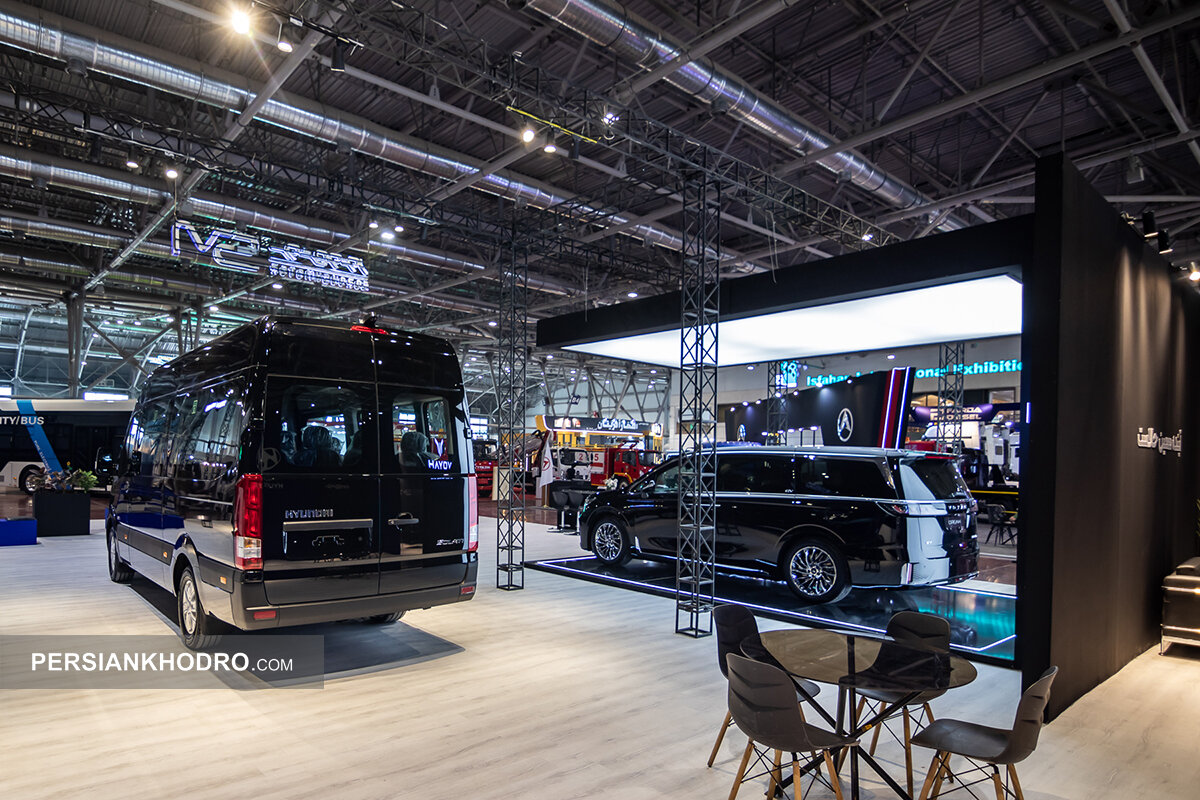 غرفه سروش موتور- نمایشگاه حمل و نقل اصفهان