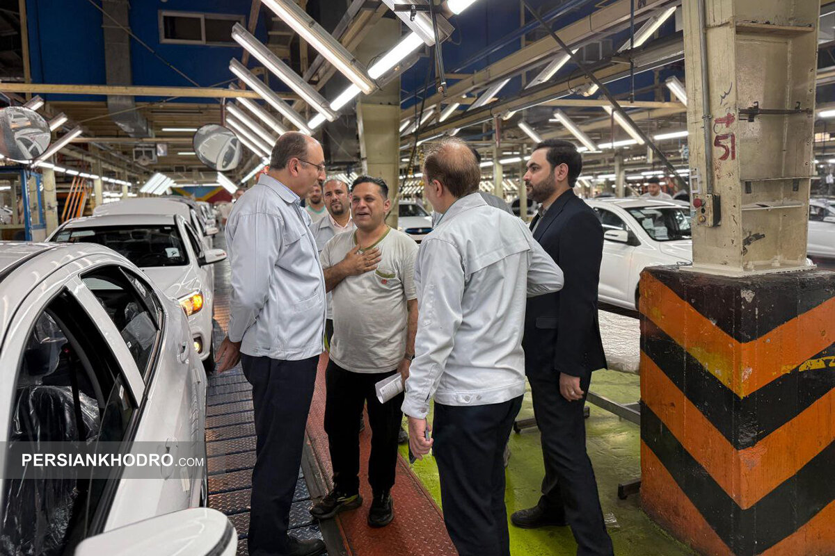 بازدید مدیرعامل سایپا از خطوط تولید-شهریور 1404