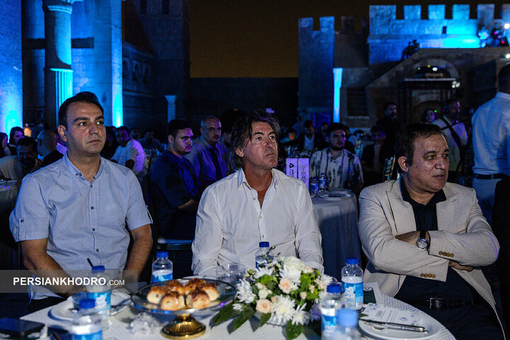 علی تاجرنیا و ریکاردو ساپینتو در مراسم رونمایی از خودروهای جدید آرتابان-شهریور1404