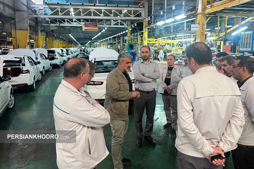 بازدید مدیرعامل پارس خودرو خطوط تولید - مهر1404