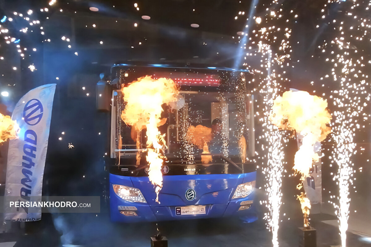 افتتاح خط تولید اتوبوس شهری اروند و تحویل ۱۰۰۰ وانت زامیاد / تحول حمل‌ونقل شهری ایران