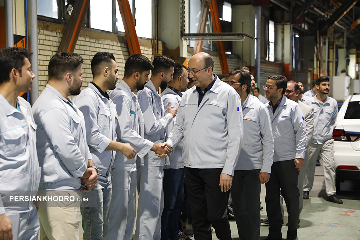 بازدید مدیرعامل سایپا از خطوط تولید - آبان 1404