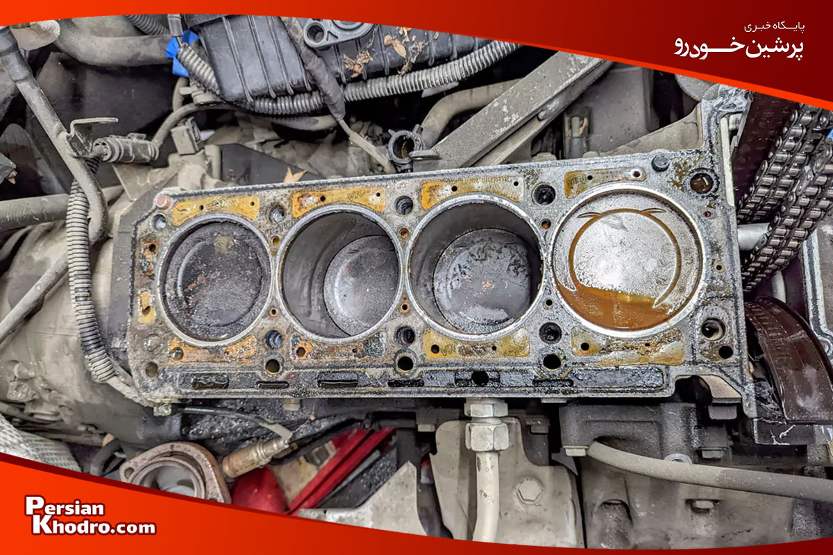 علائم سوختن واشر سرسیلندر خودرو