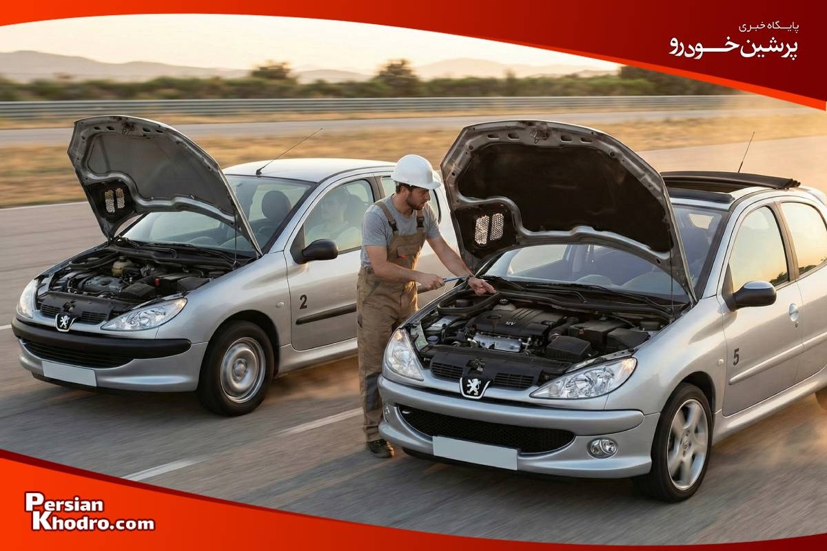 مقایسه فنی ۲۰۶ تیپ ۲ و ۵