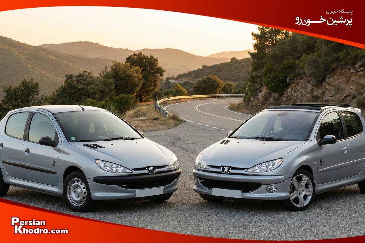 تفاوت ۲۰۶ تیپ ۲ و ۵