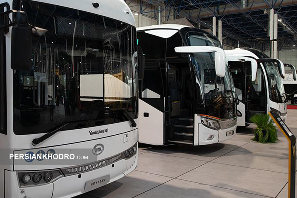 حضور قدرتمند گروه بهمن در نمایشگاه حمل‌ونقل مشهد با اتوبوس‌های شهری اسنا (+زمان)