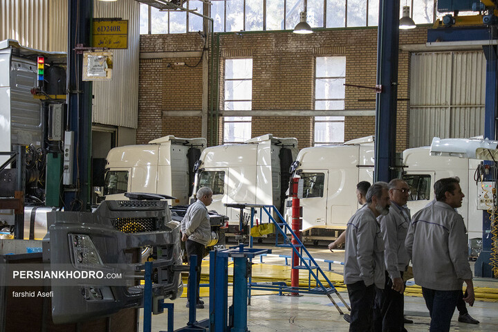 خط تولید کشنده GX560 سایپا دیزل