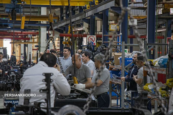 خط تولید کشنده GX560 سایپا دیزل