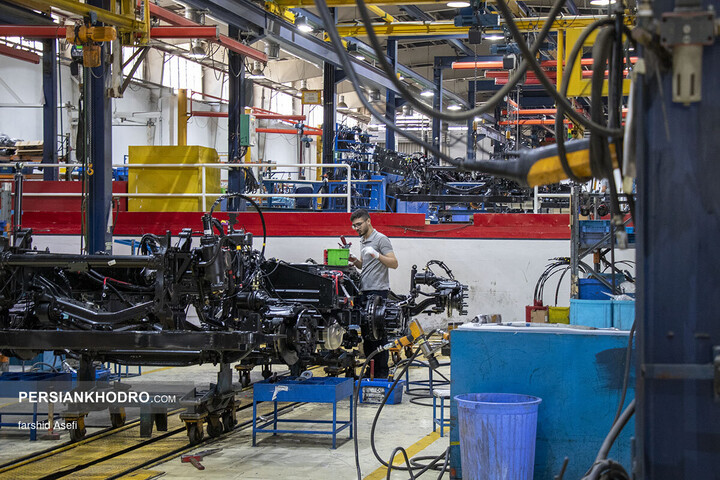 خط تولید کشنده GX560 سایپا دیزل