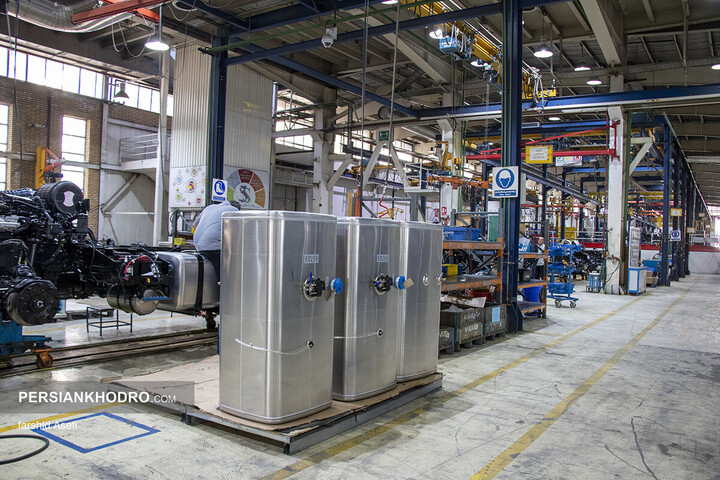 خط تولید کشنده GX560 سایپا دیزل