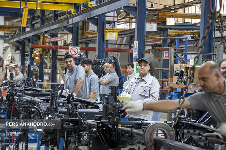 خط تولید کشنده GX560 سایپا دیزل