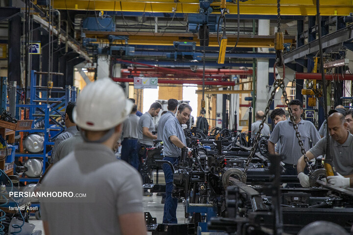 خط تولید کشنده GX560 سایپا دیزل