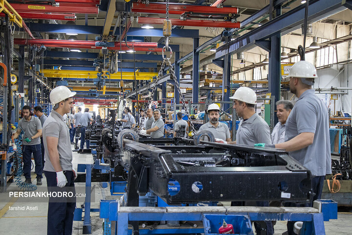 خط تولید کشنده GX560 سایپا دیزل