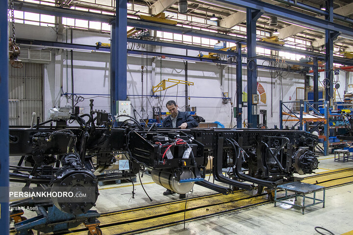 خط تولید کشنده GX560 سایپا دیزل