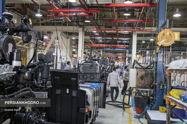 خط تولید کشنده GX560 سایپا دیزل