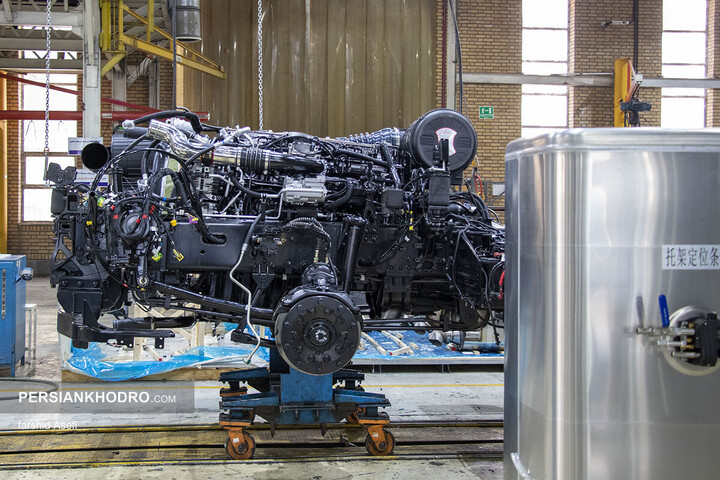 خط تولید کشنده GX560 سایپا دیزل