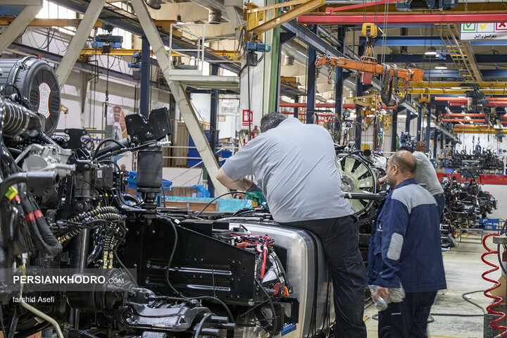 خط تولید کشنده GX560 سایپا دیزل