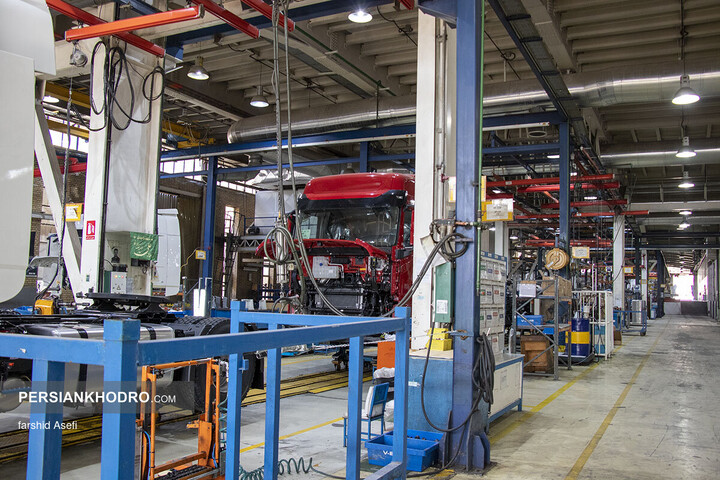 خط تولید کشنده GX560 سایپا دیزل