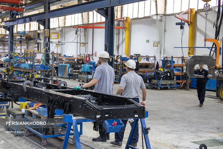 خط تولید کشنده GX560 سایپا دیزل