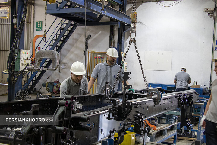 خط تولید کشنده GX560 سایپا دیزل