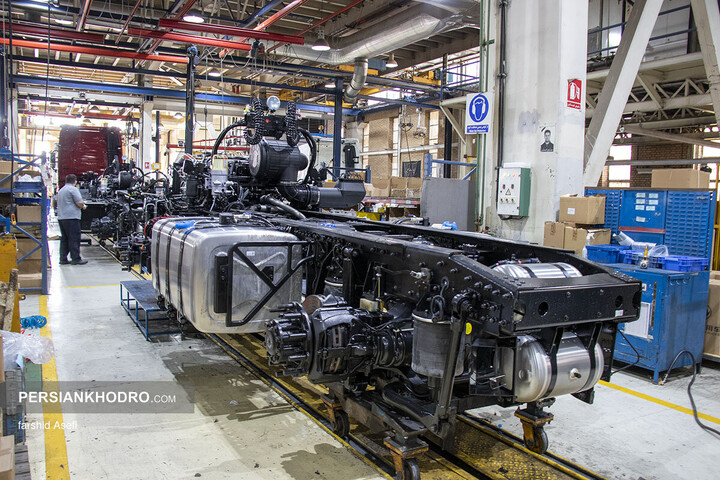 خط تولید کشنده GX560 سایپا دیزل