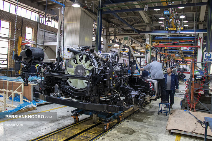 خط تولید کشنده GX560 سایپا دیزل