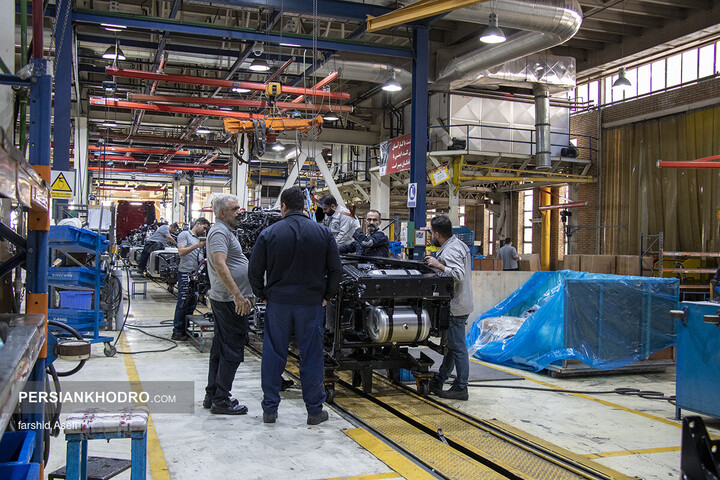 خط تولید کشنده GX560 سایپا دیزل