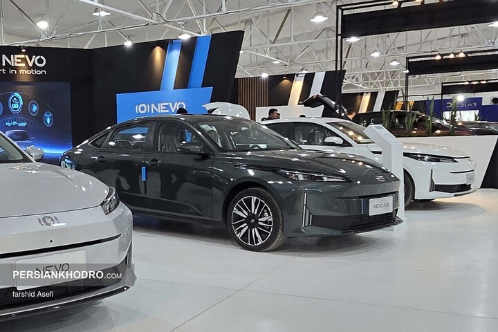 نوو A05 در نمایشگاه خودرو مازندران _ دی ماه 1404