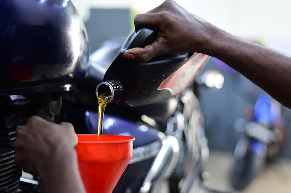 جدول حجم و مقدار روغن انواع موتورسیکلت