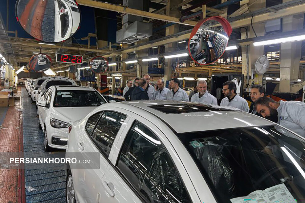 بازدید مدیرعامل سایپا از خطوط تولید -اسفند1404