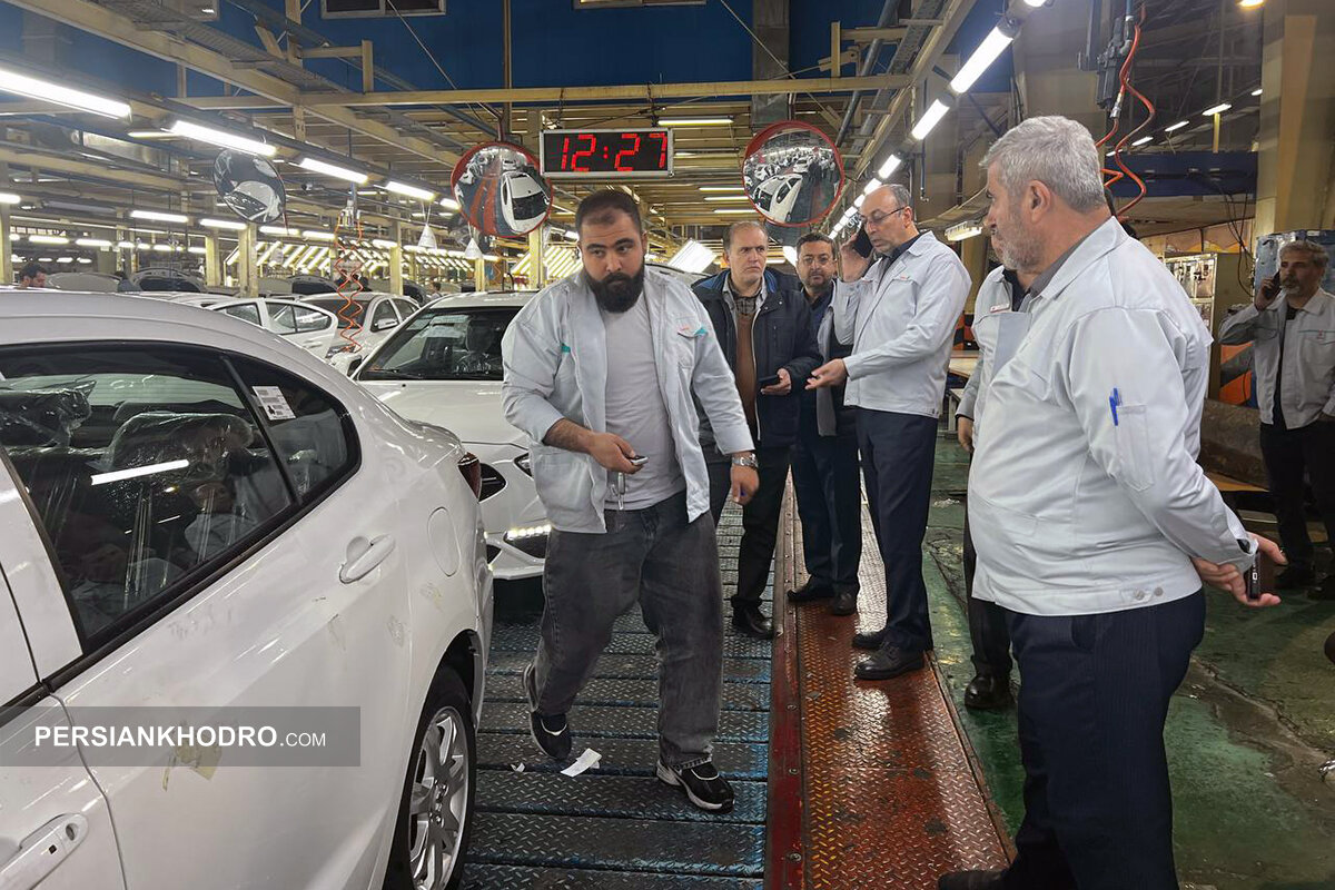 بازدید مدیرعامل سایپا از خطوط تولید -اسفند1404