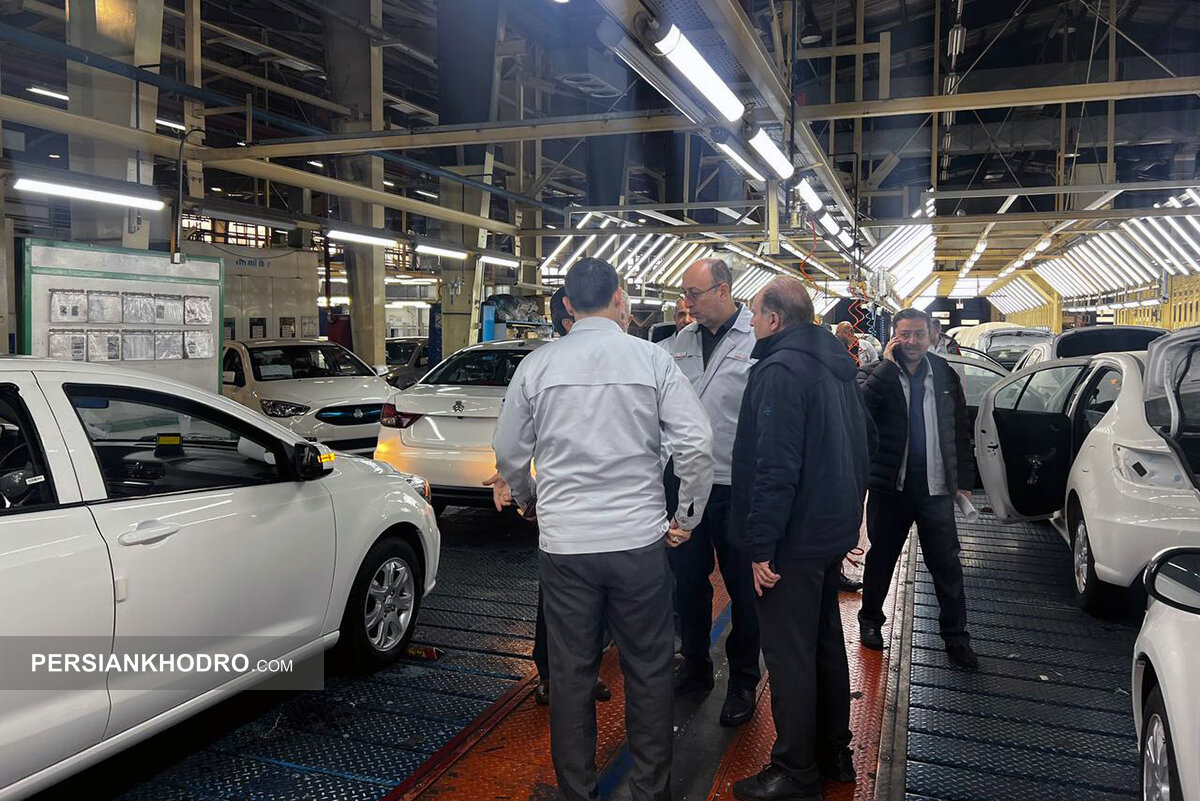 بازدید مدیرعامل سایپا از خطوط تولید -اسفند1404