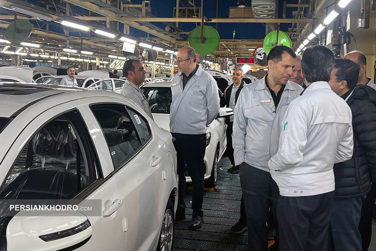 بازدید مدیرعامل سایپا از خطوط تولید -اسفند1404