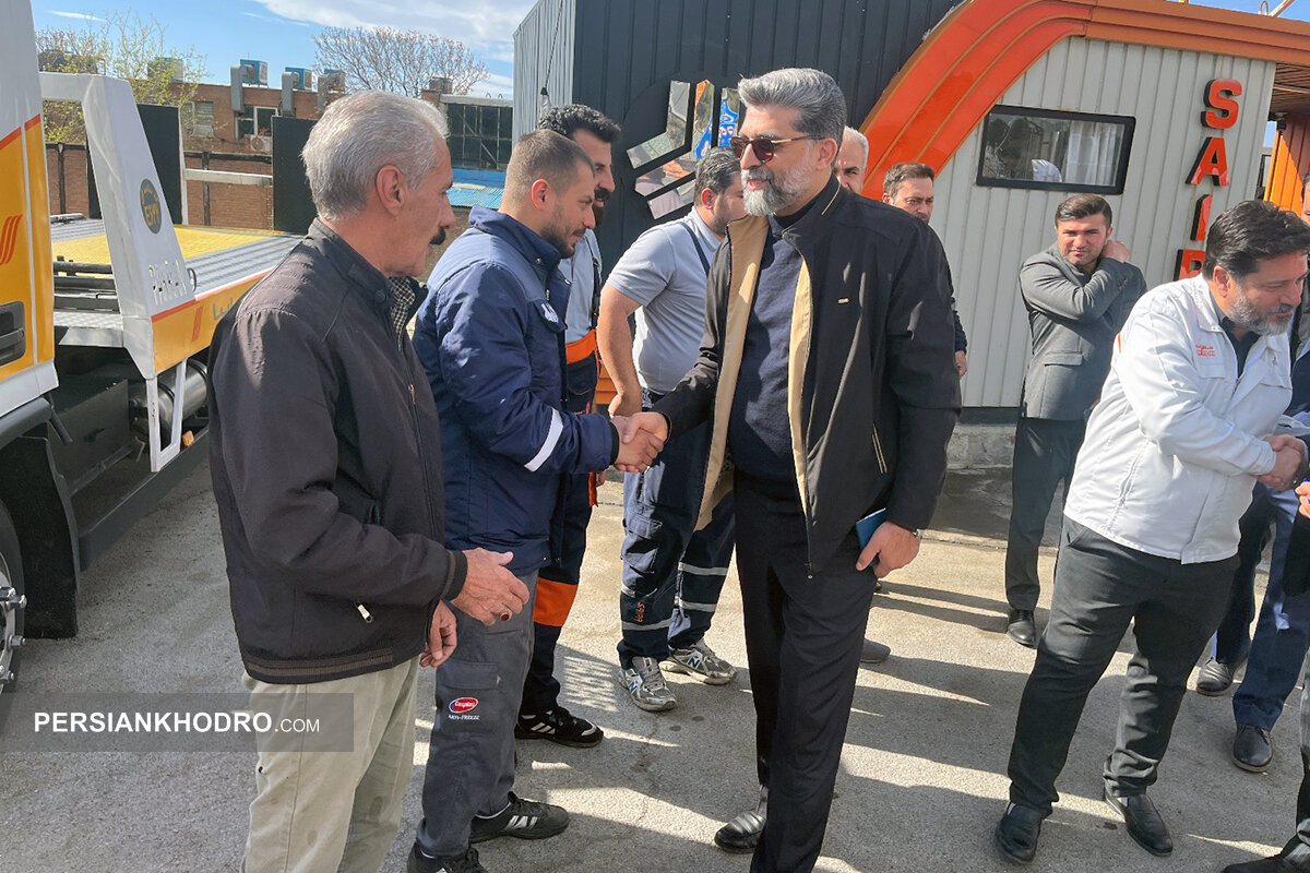 بازدید فرشاد مقیمی معاون وزیر صمت از پایگاه شبانه روزی امدادخودروسایپا