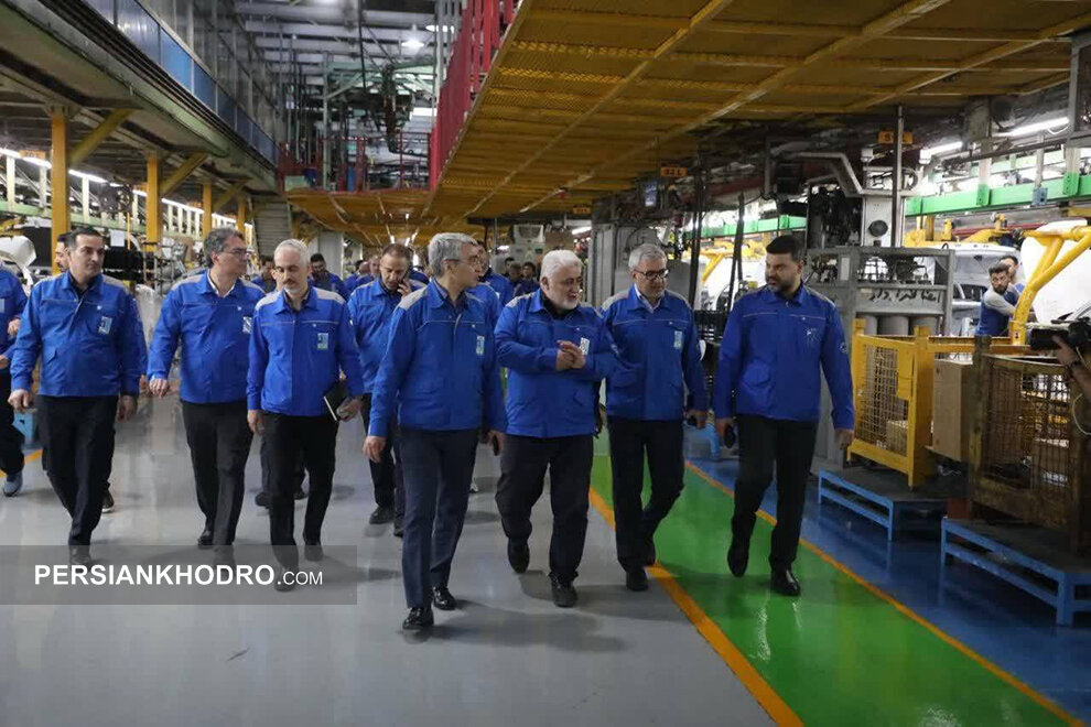بازدید مدیرعامل ایران خودرو از خط تولید -فروردین 1405