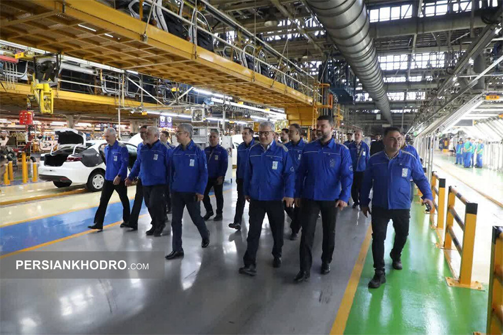 بازدید مدیرعامل ایران خودرو از خط تولید -فروردین 1405