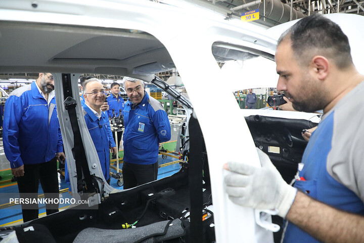 بازدید مدیرعامل ایران خودرو از خطوط تولید - اردیبهشت 1405