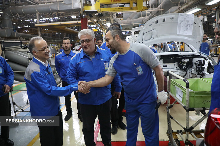 بازدید مدیرعامل ایران خودرو از خطوط تولید - اردیبهشت 1405