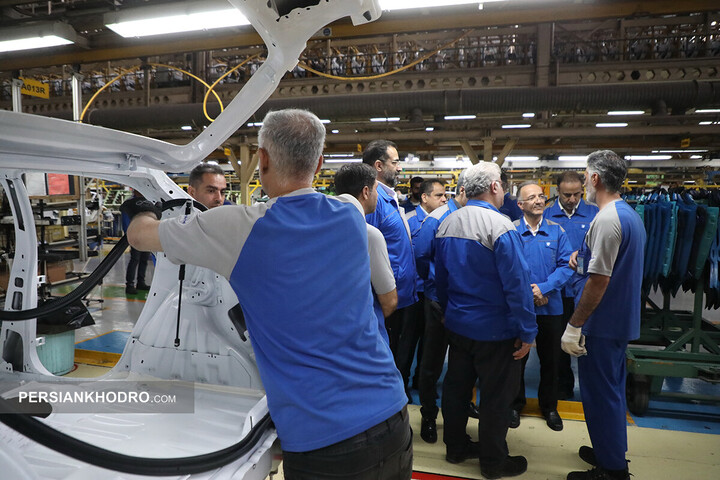 بازدید مدیرعامل ایران خودرو از خطوط تولید - اردیبهشت 1405