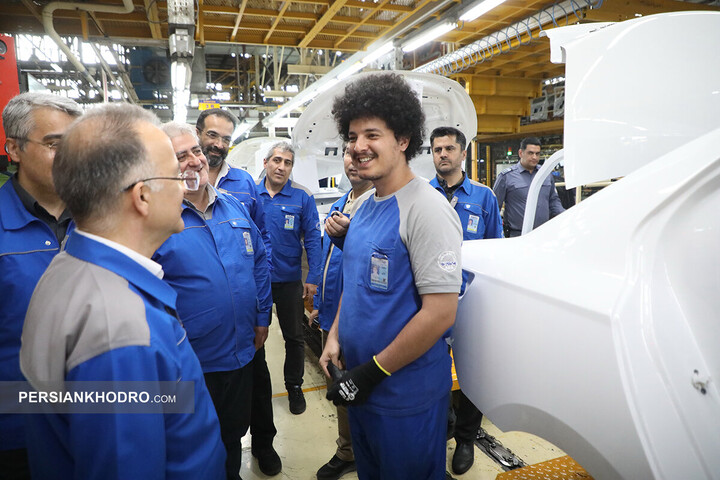 بازدید مدیرعامل ایران خودرو از خطوط تولید - اردیبهشت 1405