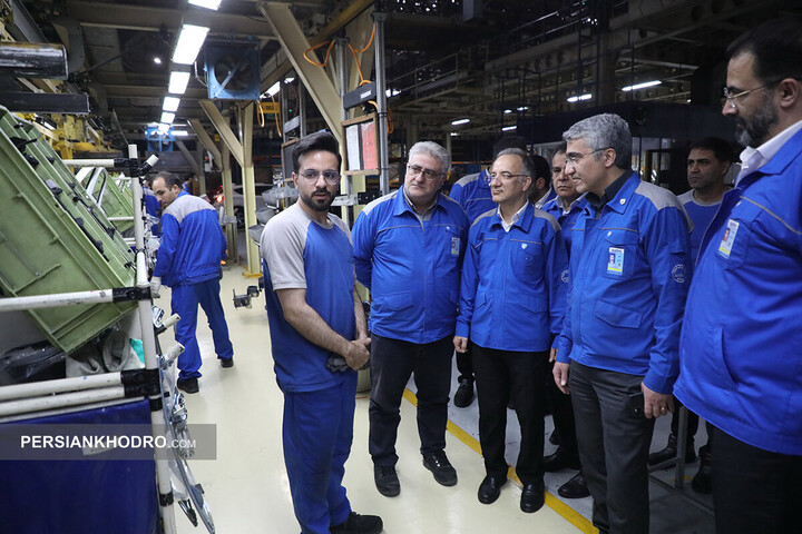بازدید مدیرعامل ایران خودرو از خطوط تولید - اردیبهشت 1405